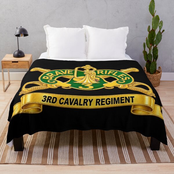 Item preview, 3rd Cavalry Regiment w Br - Ribbon - 3D - Transparent designed and sold by Military Insignia Products.