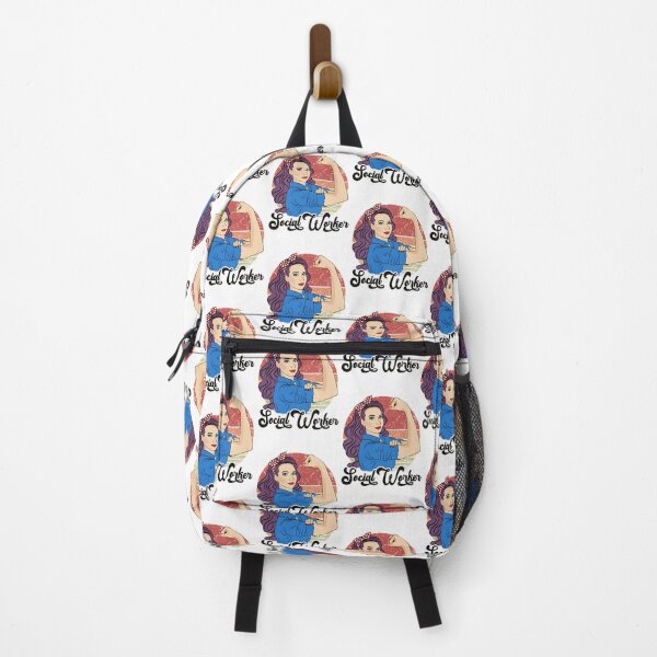 Item preview, Vintage Social Worker Design Featuring Strong Female Caseworker Illustration designed and sold by youssfi.