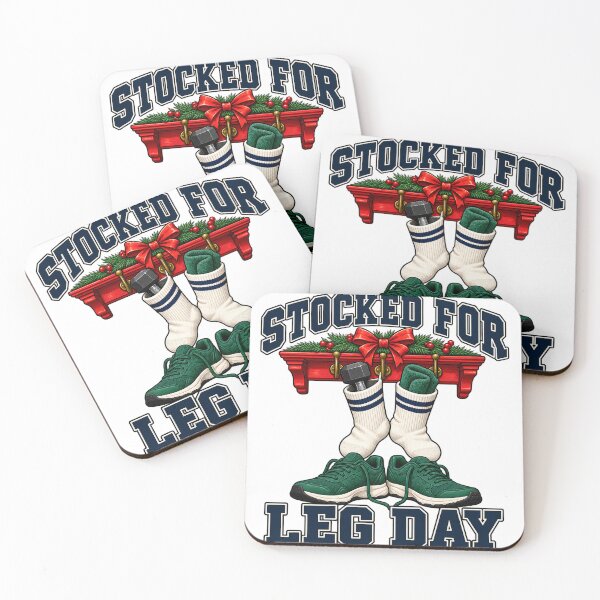 Item preview, Stocked for Leg Day Holiday Gym Socks designed and sold by TeNovaStudio.