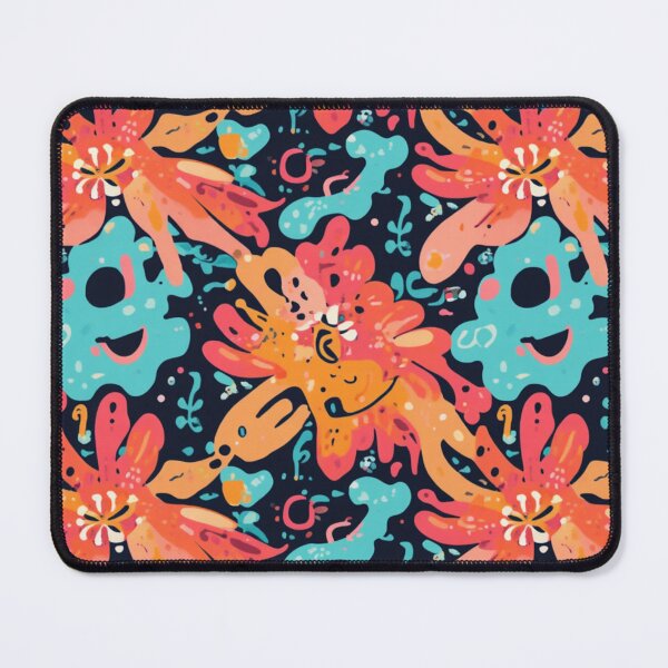 Item preview, Colourful Abstract Floral Pattern – Funky Retro Tropical Flower Design designed and sold by My Gluten Free Life UK.