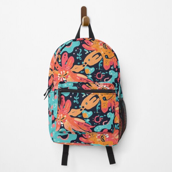 Item preview, Colourful Abstract Floral Pattern – Funky Retro Tropical Flower Design designed and sold by My Gluten Free Life UK.