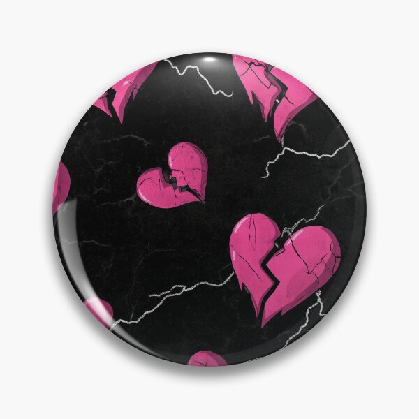 Item preview, Pink and Black Broken Hearts  designed and sold by WyldLuna.