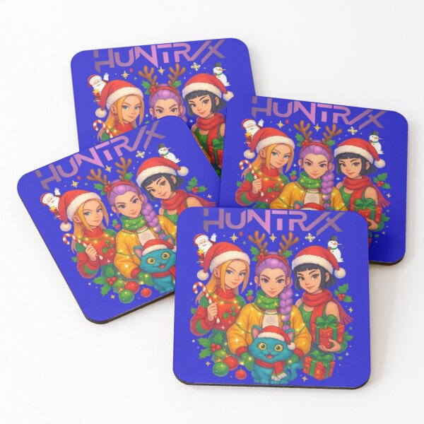 Item preview, HUNTR/X Holiday Cheer Anime Girls Art designed and sold by ARVI'S ART STUDIO.