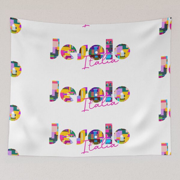 Item preview, Jesolo, Venezia, Italy, Italia, colorful typography design for travellers designed and sold by Wanderful-roads.