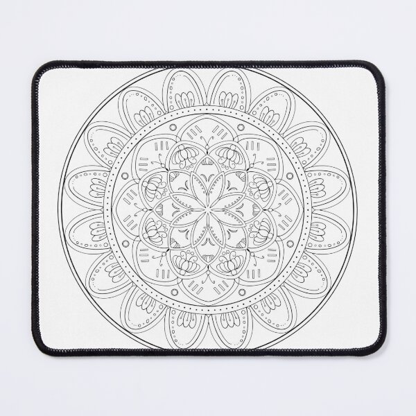 Item preview, Intricate Mandala Adult Coloring Art designed and sold by Chubhorn.