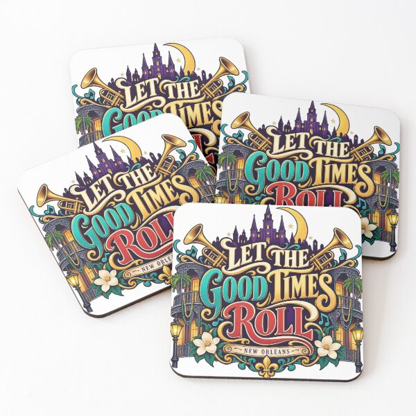 Item preview, Let The Good Times Roll New Orleans – Vintage Mardi Gras & Jazz – Retro NOLA Art Tee designed and sold by bobscraze.