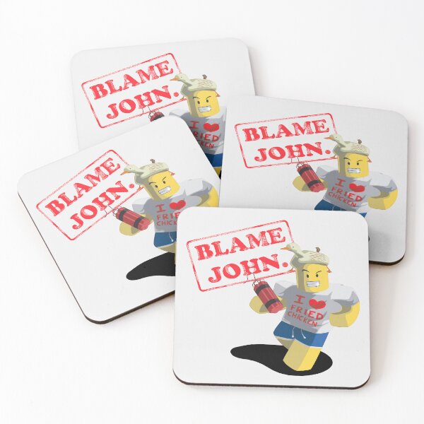 Item preview, Blame John Roblox Meme designed and sold by QuietnoiseMax.