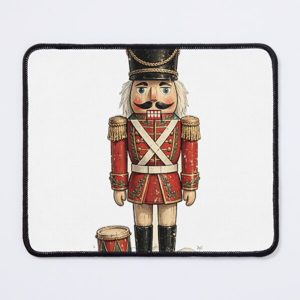 Item preview, The Nutcracker Vintage Portrait – Classic Christmas Soldier Distressed designed and sold by CozyCornerDesigns.