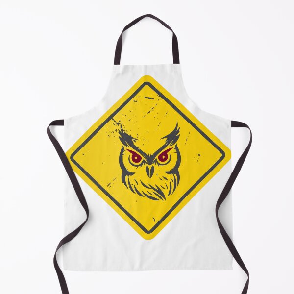 Item preview, Owl Warning Sign designed and sold by Artful-inks.