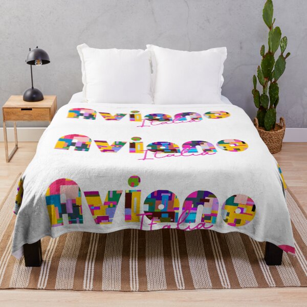 Item preview, Aviano, Pordenone, Italy, Italia, colorful typography design for travellers designed and sold by Wanderful-roads.