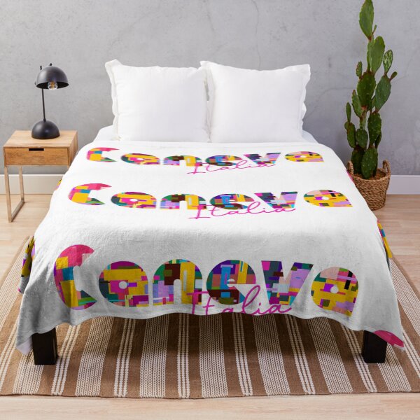 Item preview, Caneva, Pordenone, Italy, Italia, colorful typography design for travellers designed and sold by Wanderful-roads.