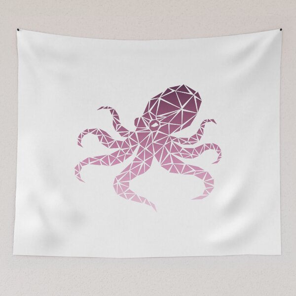 Item preview, Geometric Octopus - Sakura designed and sold by Espyr.Art.