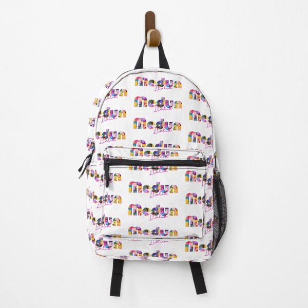 Item preview, Meduno, Pordenone, Italy, Italia, colorful typography design for travellers designed and sold by Wanderful-roads.
