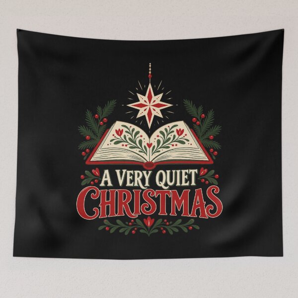 Item preview, Christmas Book Lover - A Very Quiet Christmas designed and sold by Good Mood Foundry.