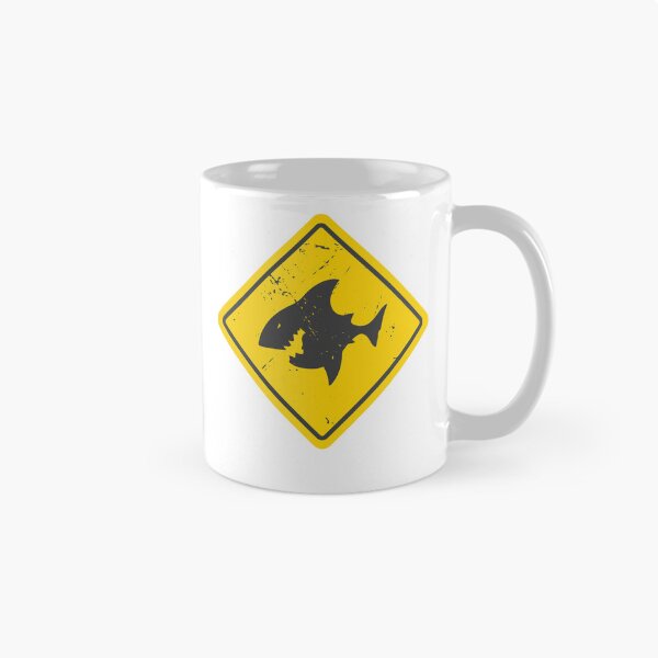 Item preview, Shark Warning Sign designed and sold by Artful-inks.