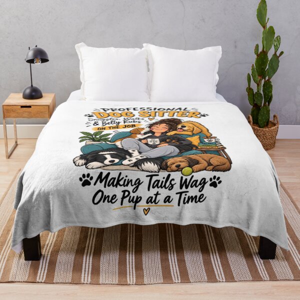 Item preview, Professional Dog Sitter – Making Tails Wag One Pup at a Time designed and sold by SidTastic .