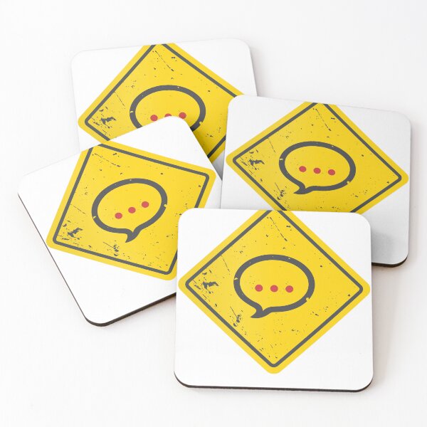 Item preview, Chat Bubble Warning Sign designed and sold by Artful-inks.