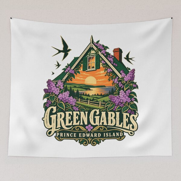Item preview, Anne of Green Gables: Sunset Gable & Lilacs designed and sold by Fenay Designs.