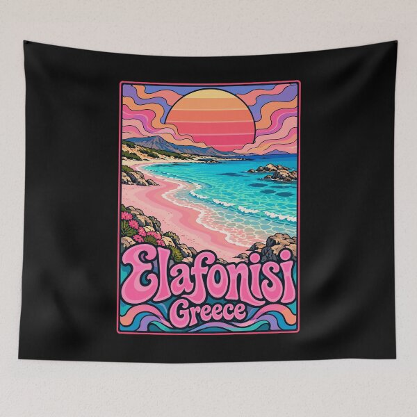 Item preview, Elafonisi Beach Crete Greece Travel Trippy designed and sold by TomFrontierArt.