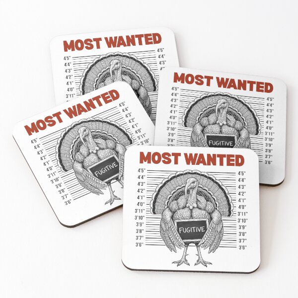 Item preview, Mugshot Turkey Hunting Season Thanksgiving Most Wanted Fugitive  designed and sold by QuirkyGuacamole.