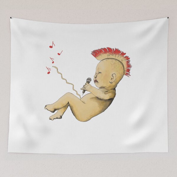 Item preview, Punk From The Womb Baby With Mohawk designed and sold by gardentree.