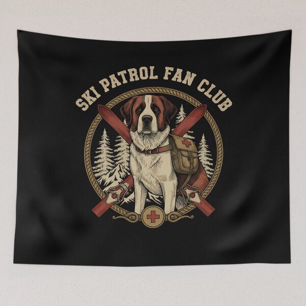 Item preview, Ski Patrol Fan Club Mountain Rescue Crest T designed and sold by GCFULLA.