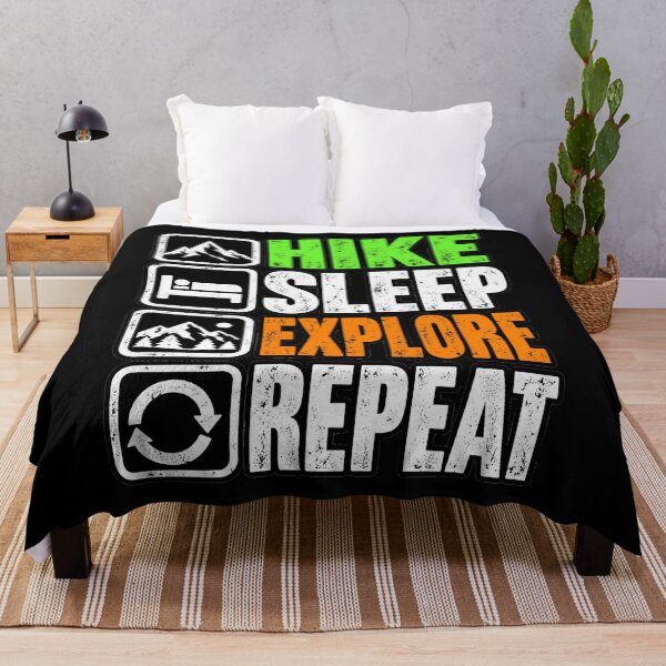 Item preview, Hike Sleep Explore Repeat Hiking Adventure designed and sold by Ultimate Threads.