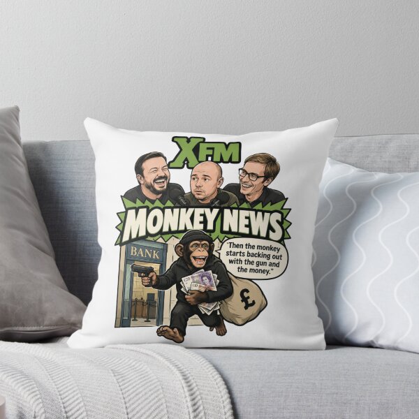Item preview, XFM - Ricky Gervais Show: Memorable Moments - Karl's Monkey News Story about the Monkey Bank Robber designed and sold by LoveSomethingDifferent.
