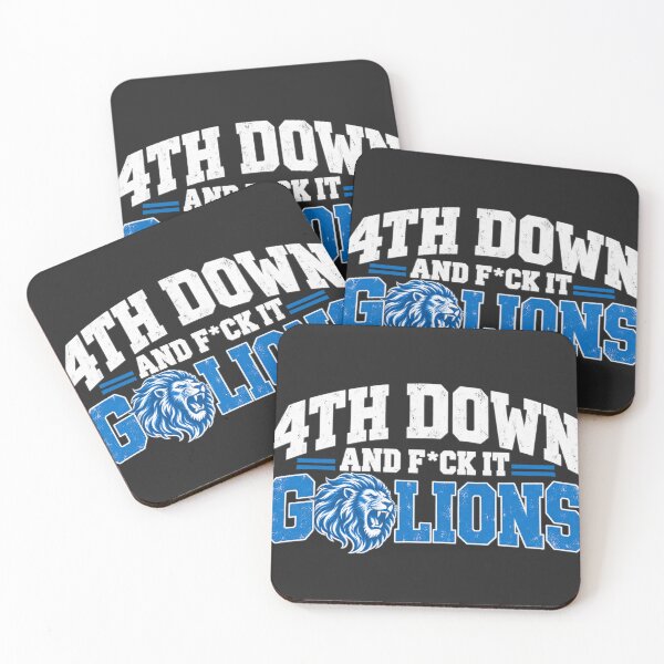 Item preview, Detroit Lions 4th Down And Fck It Go Lions Attitude designed and sold by VintageSocArt.