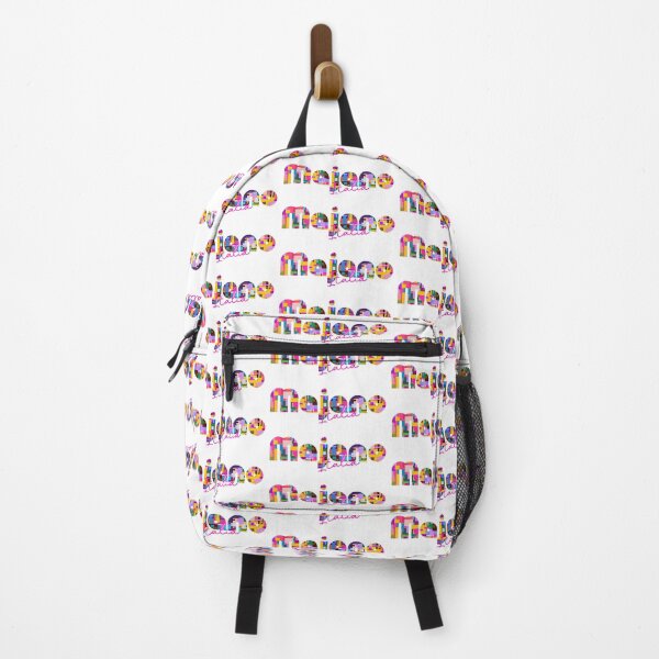 Item preview, Majano, Udine, Italy, Italia, colorful typography design for travellers designed and sold by Wanderful-roads.
