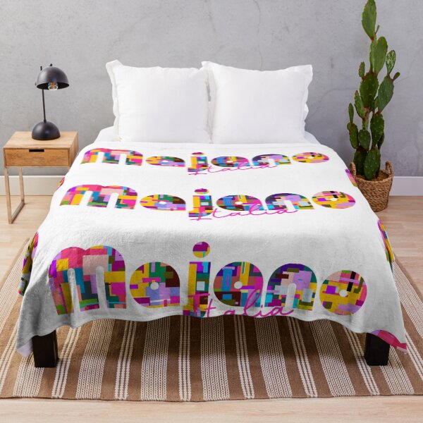 Item preview, Majano, Udine, Italy, Italia, colorful typography design for travellers designed and sold by Wanderful-roads.