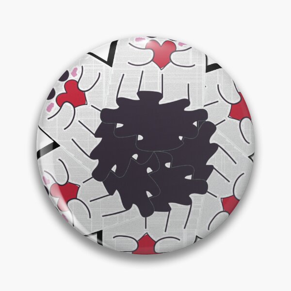 Item preview, cute Kawaii Flower Hugging Red Hearts Aesthetic Art designed and sold by hepopatterns.