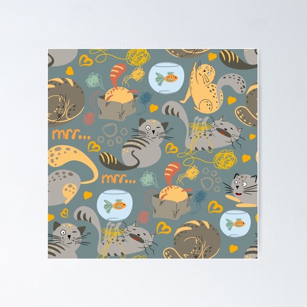 Item preview, Cat Pattern designed and sold by April Long Designs.