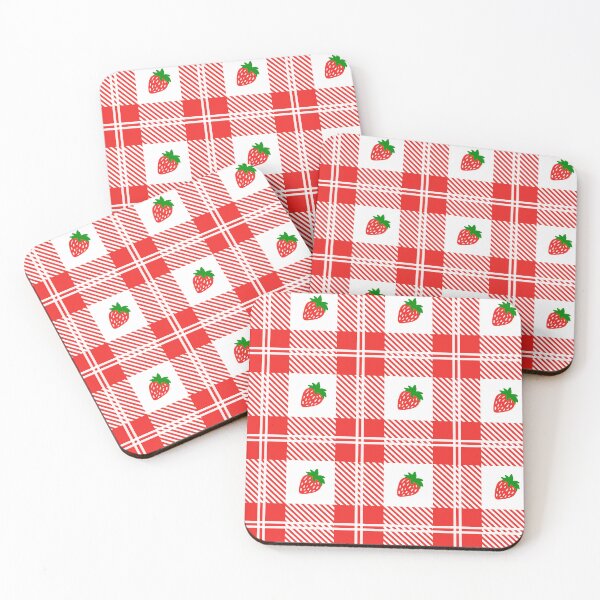 Item preview, Sweet Strawberry Plaid designed and sold by Julie Erin Designs.