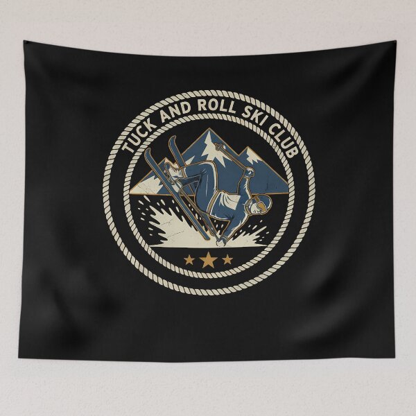 Item preview, Tuck and Roll Ski Club Mountain Fall Crest T designed and sold by GCFULLA.