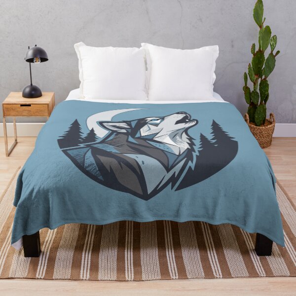 Item preview, Siberian Husky Howling At Crescent Moon Forest designed and sold by AIG - Andrei Ilie Graphics.