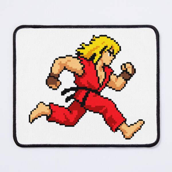 Item preview, Ken Masters Running – Retro Arcade Pixel Art designed and sold by RunningPixelCup.
