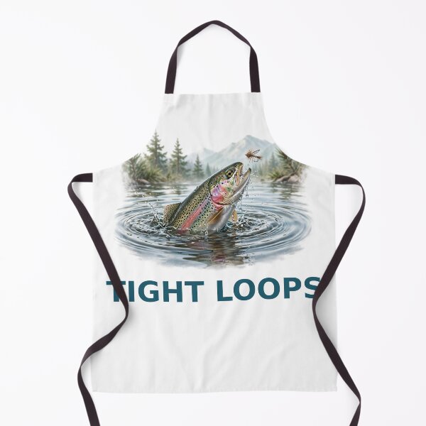Item preview, Tight Loops — Trout Rising to a Dry Fly, Mountain Stream Fishing Art designed and sold by JonahCrossBooks.