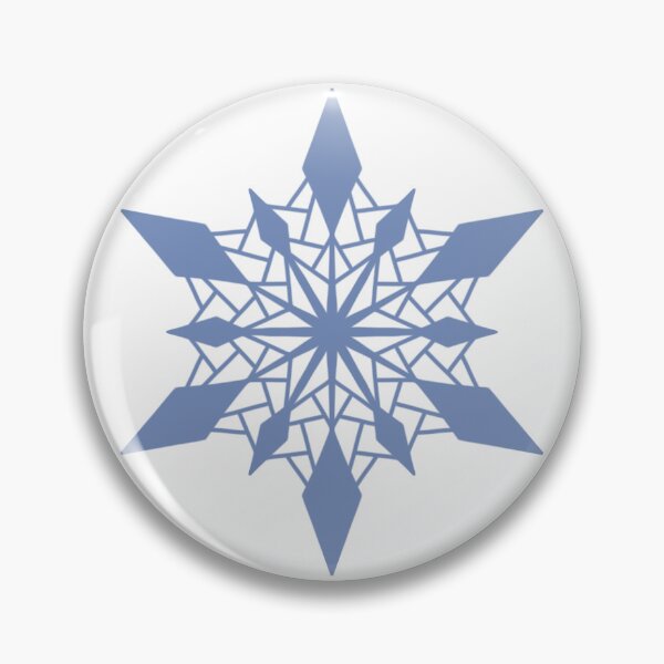Item preview, Geometric polygon snowflake with diamond crystal rays designed and sold by Asiyat.