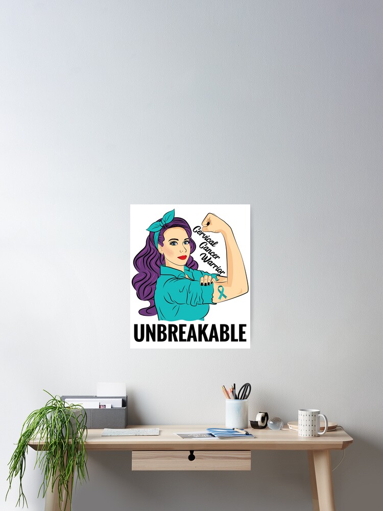 Cervical Cancer - Warrior Unbreakable - T-Shirt For Women