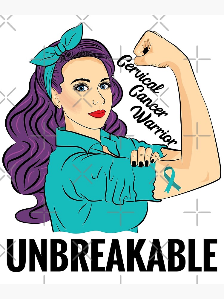 Cervical Cancer - Warrior Unbreakable - T-Shirt For Women