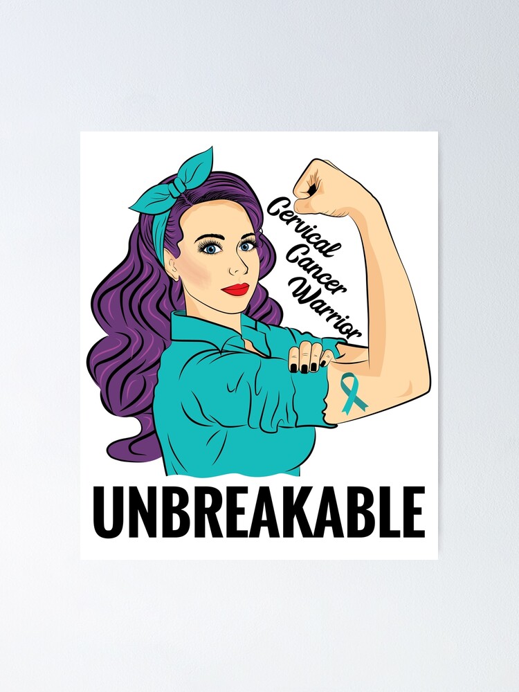 Cervical Cancer - Warrior Unbreakable - T-Shirt For Women