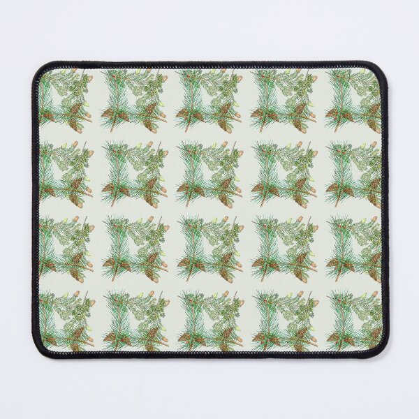 Item preview, Pine Cone Harmony - Evergreen Botanical Branch Pattern designed and sold by Seamless Serenity.
