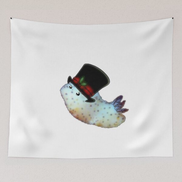 Item preview, Basil the Sea Bunny in snowman hat - animalzinhats designed and sold by Ashley’sAnimalz.