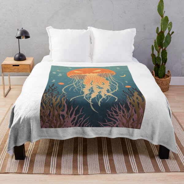 Item preview, Pumpkin Jellyfish Halloween Ocean Art Spooky Retro designed and sold by AMAZING1SHOP.