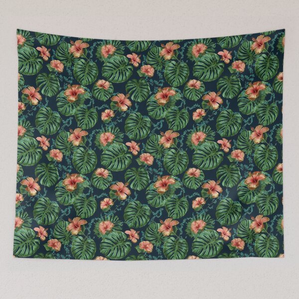 Item preview, Exotic Jungle Palm Leaf Botanical Seamless Pattern 02 designed and sold by The Design Asset Station.