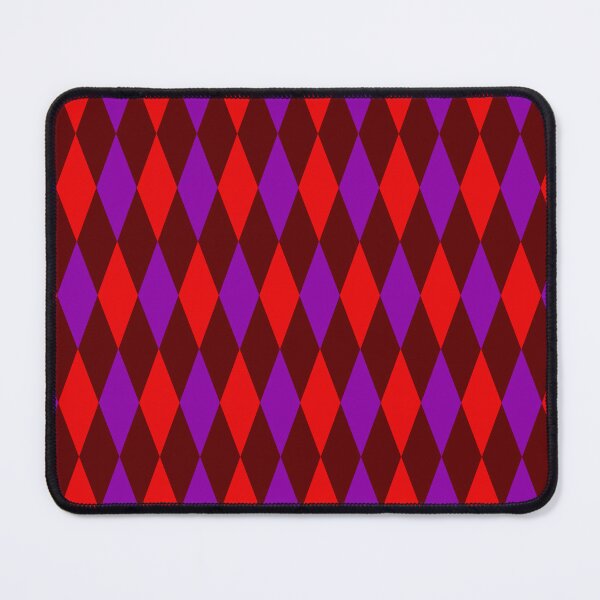Item preview, Red Purple On Burgundy Harlequin Diamonds Pattern   designed and sold by PatternTitan.