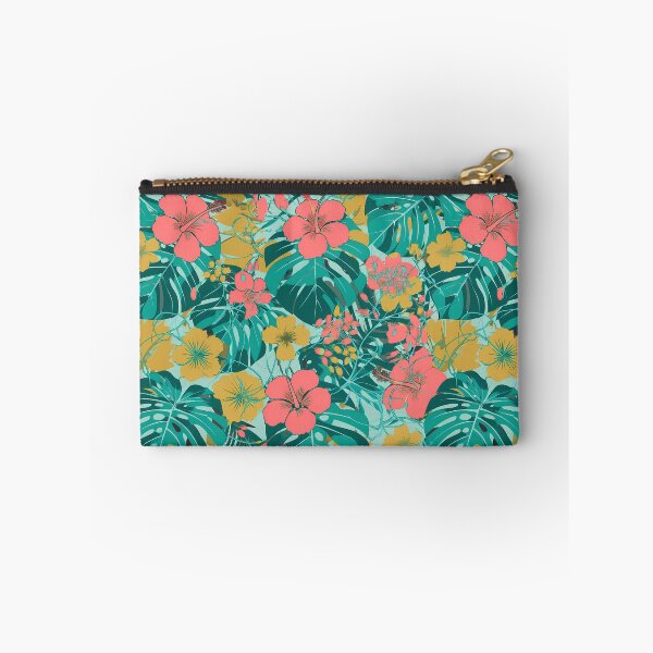 Item preview, Tropical Monstera Leaves & Hibiscus Floral Seamless Pattern 03 designed and sold by The Design Asset Station.