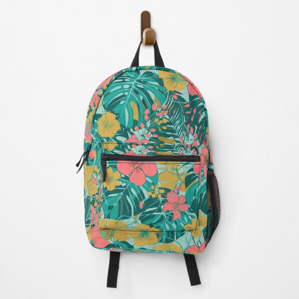 Item preview, Tropical Monstera Leaves & Hibiscus Floral Seamless Pattern 03 designed and sold by The Design Asset Station.