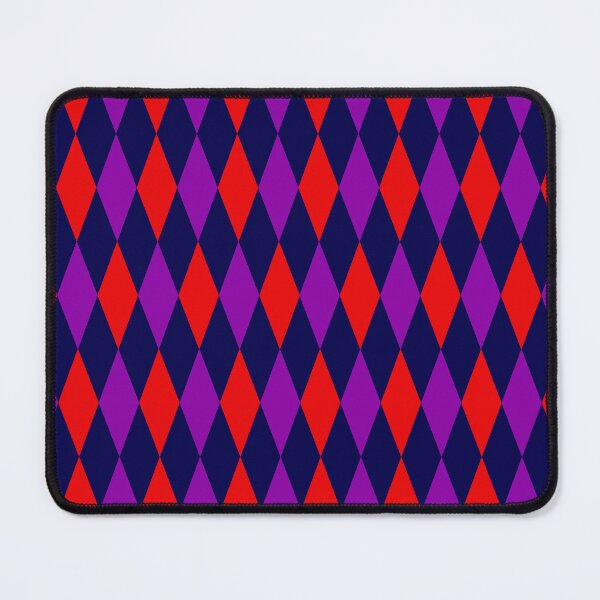 Item preview, Red Purple On Navy Blue Harlequin Diamonds Pattern   designed and sold by PatternTitan.